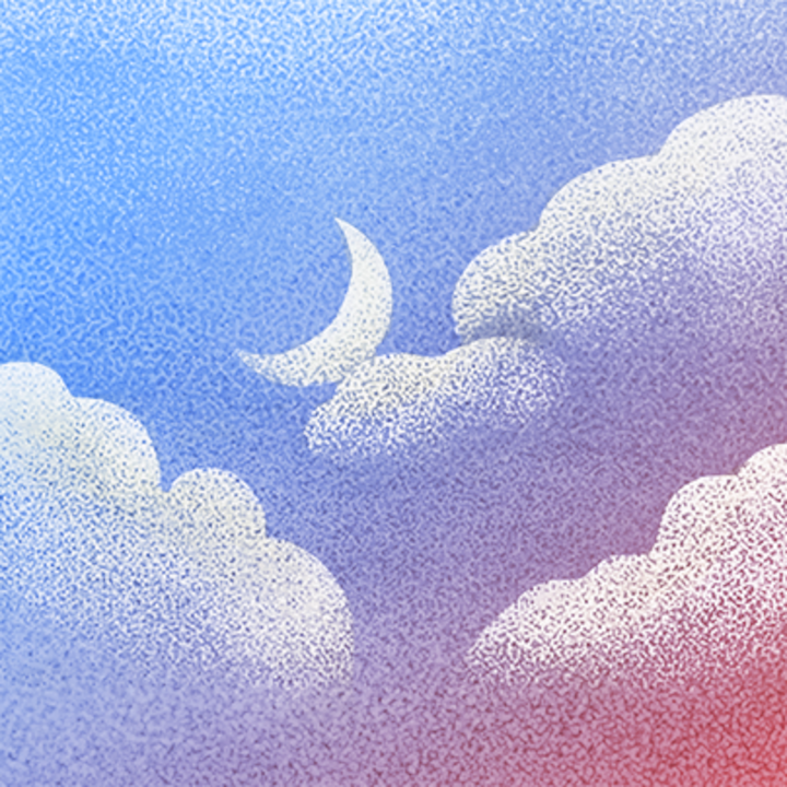 Colorful animation about sky